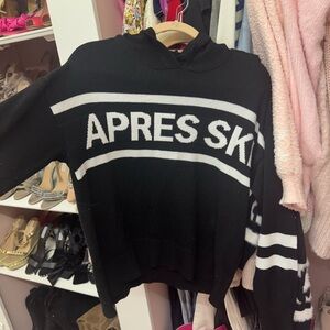 Vici Black and White Apres Ski Sweater